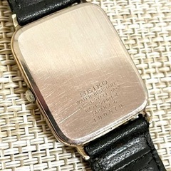 [希少:ヴィンテージ/稼働品]セイコー SEIKO シャリオ/6431/ゴールド/レクタン/70〜80年代/ドレスウォッチ/腕時計の画像