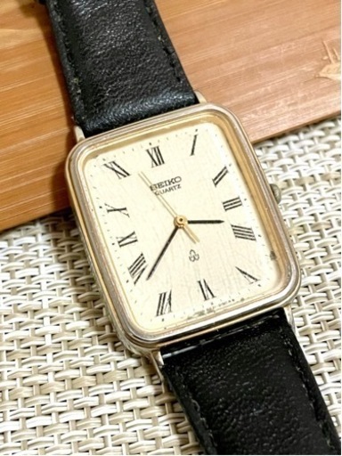 A47希少 稼動品 SEIKO シャリオ スクエア型 70年代ヴィンテージ 希少:ヴィンテージ/稼働品]セイコー SEIKO シャリオ/6431/ゴールド