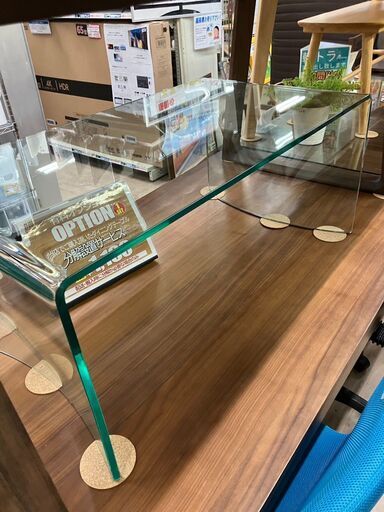 Francfranc フランフラン ガラステーブル オールガラス 一枚ガラス   No.265● ※現金、クレジット、スマホ決済対応※