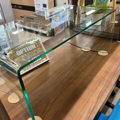 Francfranc フランフラン ガラステーブル オールガラス 一枚ガラス   No.265● ※現金、クレジット、スマホ決済対応※