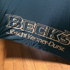 終了　beck's大型傘　2本まとめて！　145cm  再値下げしました‼️の画像