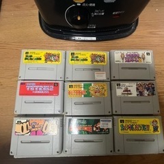 スーパーファミコン　セット　ソフト9本付きの画像