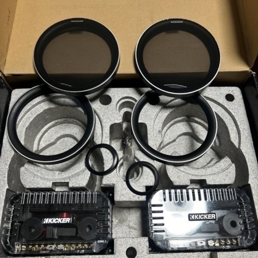 新品未使用　kicker QS60.2 ネットワーク　スピーカーグリル　