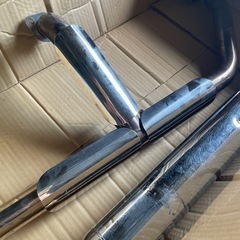 ドラッグスター400　2in1クラシックマフラー(ステンレス)タイプ5【中古】の画像