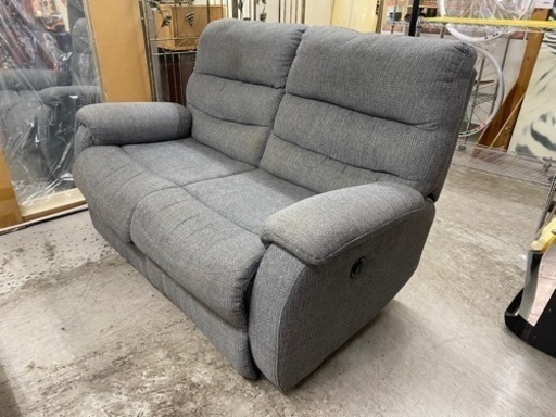 【愛品館 江戸川店 ソファ】 NITORI（ニトリ）ファブリック 電動リクライニング2Pソファ ID:156-019504-007
