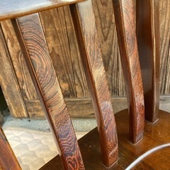 鉄刀木　タガヤサン　唐木の椅子　座椅子　回転座椅子　チェア　和家具　イスの画像