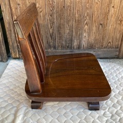 鉄刀木　タガヤサン　唐木の椅子　座椅子　回転座椅子　チェア　和家具　イスの画像