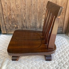鉄刀木　タガヤサン　唐木の椅子　座椅子　回転座椅子　チェア　和家具　イスの画像