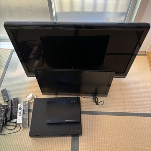 TOSHIBA REGZA, SONY BRAVIA 2台セット＋DVDプレイヤー