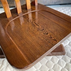 貴重　唐木の椅子　タガヤサン　鉄刀木　座椅子　回転座椅子　チェア　和家具の画像