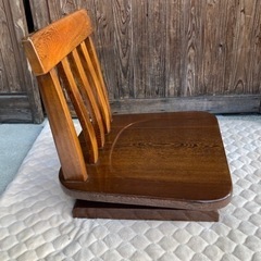 貴重　唐木の椅子　タガヤサン　鉄刀木　座椅子　回転座椅子　チェア　和家具の画像