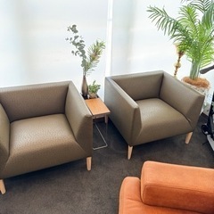 家具 ソファ 1人掛けソファ2脚