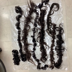 ヘアピース、毛束、カーリーロープ