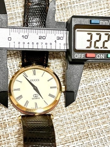 [希少:ヴィンテージ美品/稼働品]GUCCI グッチ 2040M/シェリーライン/純正ベルト/白文字盤/リストウォッチ/腕時計