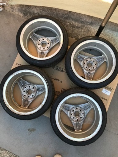 ☆RAYS 15×6.5J +43 100 114.3 4H マルチ 4本 レイズ 3本スポーク ホイール‼️