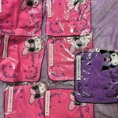 【未開封】サンリオ一番くじ🌟マイメロ クロミ ハンガー プレート トレイ タオルセットの画像