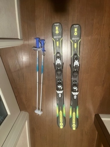 スキー板、スキー靴、ストック、3点セット