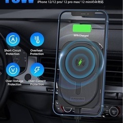 【新品・未使用】車載ワイヤレス携帯ホルダー 15W スマホホルダー 急速充電器 スマホスタンドの画像