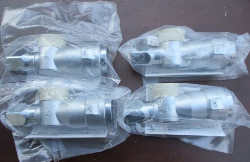 ☆光陽産業 LPガス用 20A 1/2 UI・ULガス栓 フレキ直接続◆4個セット・プッシュインパクト型