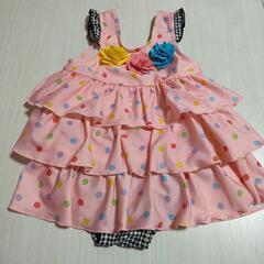 花×苺　ピンク　スイミングウエア 95