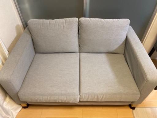 IKEA★KARLSTADカルルスタード★ソファカバー ホワイト★2人-3人掛け IKEAソファー】KARLSTAD カルルスタード 美品 (さおりくしる