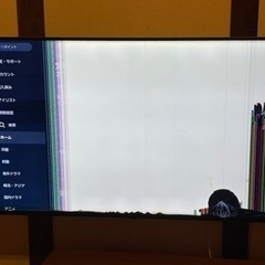 65インチ　Panasonic ジャンク　画面割れの画像
