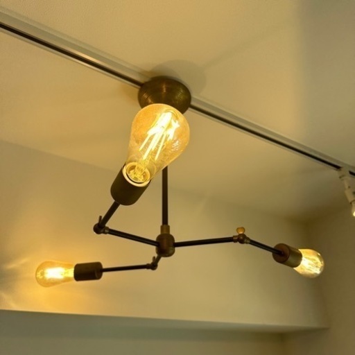 照明器具 ACME SOLID BRASS LAMP 3ARM / BLACK