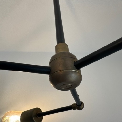 家具 ACME SOLID BRASS LAMP 3ARM / BLACK