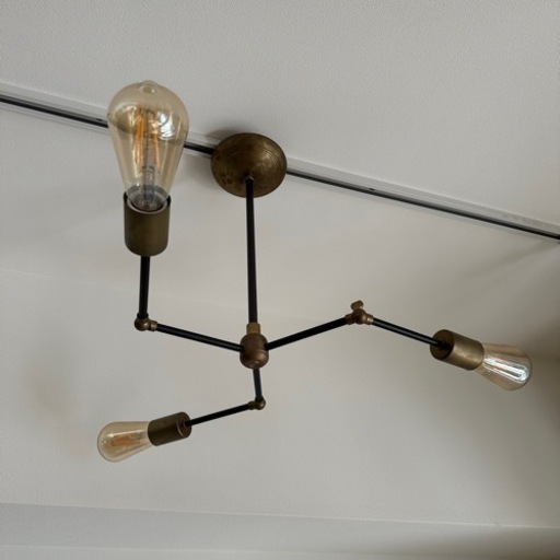 家具 ACME SOLID BRASS LAMP 3ARM / BLACK