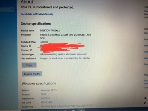 DELL INSPIRON N5110。Win 10 Pro