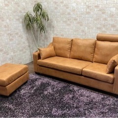 【週末限定SALE✨】3人掛けソファーの画像