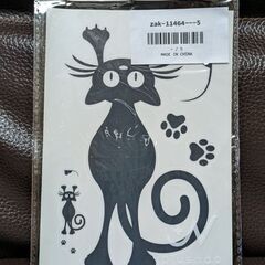 黒猫スイッチステッカーの画像