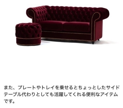 ANNA SUI Francfrancコラボオットマン フランフラン ANNA SUI コラボ オットマン スシールダークレッド