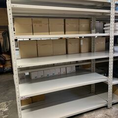 1/25まで 在庫15台クレカ決済可【直接引取限定／1月21日まで】プラスKRスチールラック（天地6段） 幅150×奥45×高180cmの画像