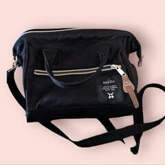 anello がま口バッグ ブラック