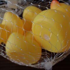 お風呂に浮かべる系のあひるのおもちゃ（5匹入り）の画像