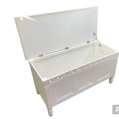 フランス製？　収納ボックス　収納　ケース　椅子　White Pa...