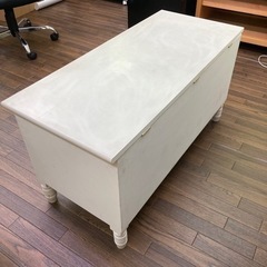フランス製？　収納ボックス　収納　ケース　椅子　White Palice Blanket Box La Maison Chic の画像