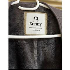 コニー konny 防寒ケープ チャコール 袖なしの画像
