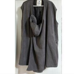 コニー konny 防寒ケープ チャコール 袖なしの画像
