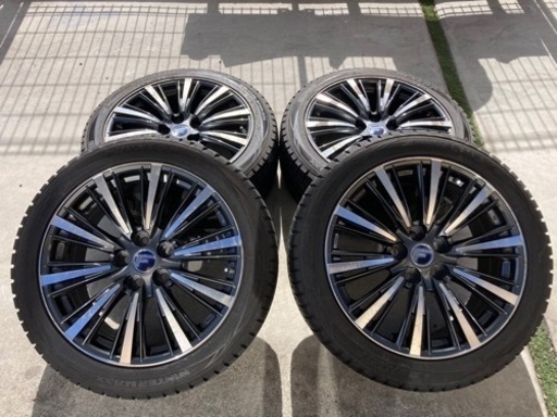 レクサスLS Fスポーツ 純正？ 19インチ 中古 4本 PCD120 スタッドレス 245/45R19 ダンロップ ウインターマックス
