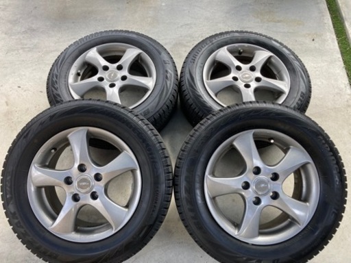 195/65R15 BRIDGESTONE ブリザック VRX2 2021年製 15インチ ホイールセット 5穴 114.3 インセット45 セレナ ノア ミニバン