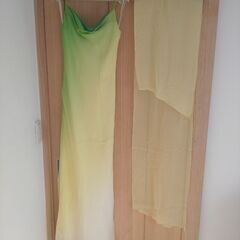 シルク　ロングドレス