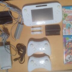 WiiU＋ゲームソフト5点＋コントローラー2つ