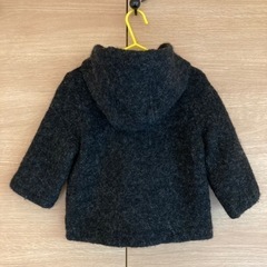 【美品、値下げ！】ダッフルコート90cm（petit main）（男の子、女の子上着、アウター）の画像