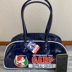広島カープ　バッグ紺の画像
