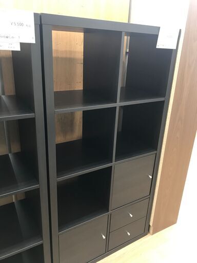 ★ジモティ割あり★ IKEA ボックスシェルフ ダークブラウン H147×W77×D39 クリーニング済み KJ4162