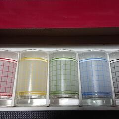 [値下げ!]新品未使用！レトロデザインクロッシングタンブラーセット5点