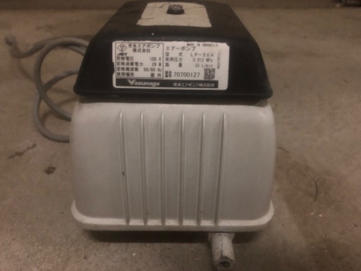 浄化槽ブロアポンプ　安永エアポンプ　LP-30A 100v