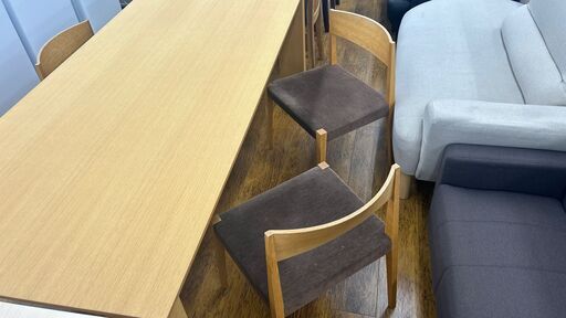 ★ジモティ割あり★ arflex arflex ダイニングセット ナチュラル H72×D90×W190 クリーニング済み MT022